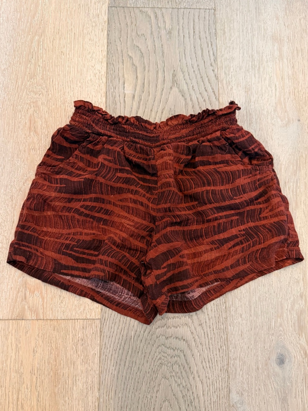 Old Navy Girls' Zebra-Print Poplin Pull-On Shorts